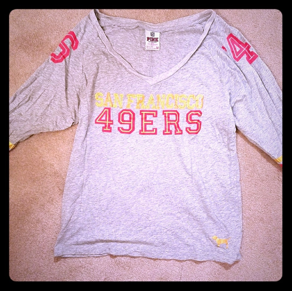 49ers raglan top